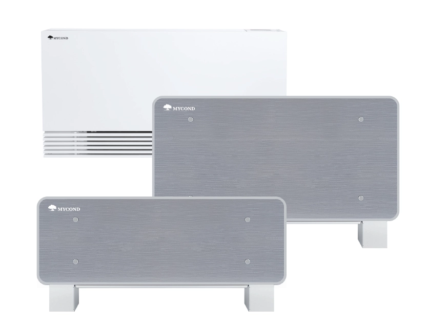 Diagramm, das den Betrieb eines Fan-Coil-Geräts in HVAC-Systemen veranschaulicht.