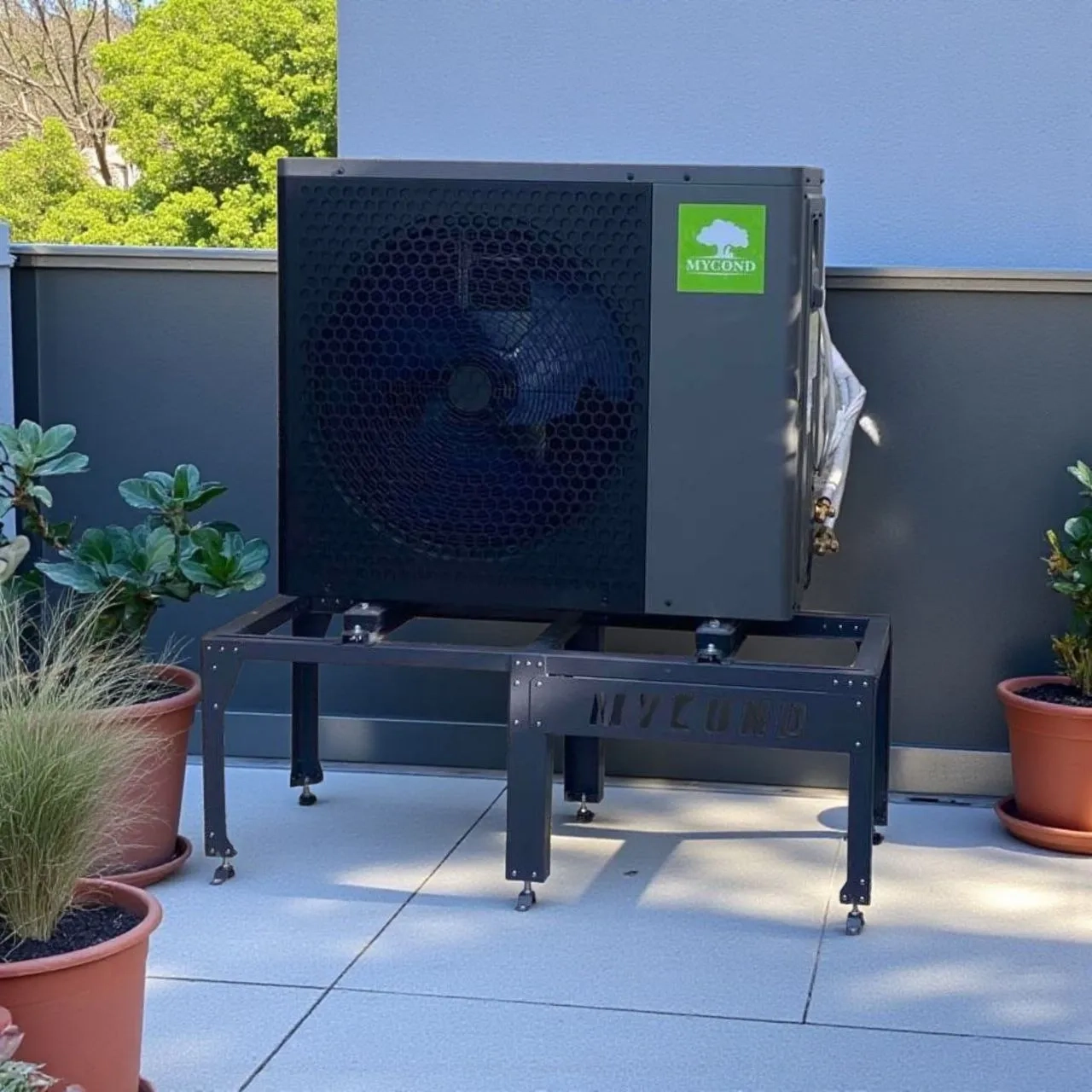 Einfamilienhaus mit Mycond Split Wärmepumpen der BeeHeat Serie